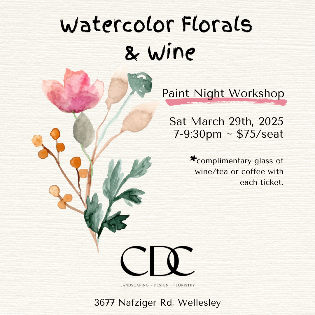 CDC.WatercolorFlorals & Paint Night